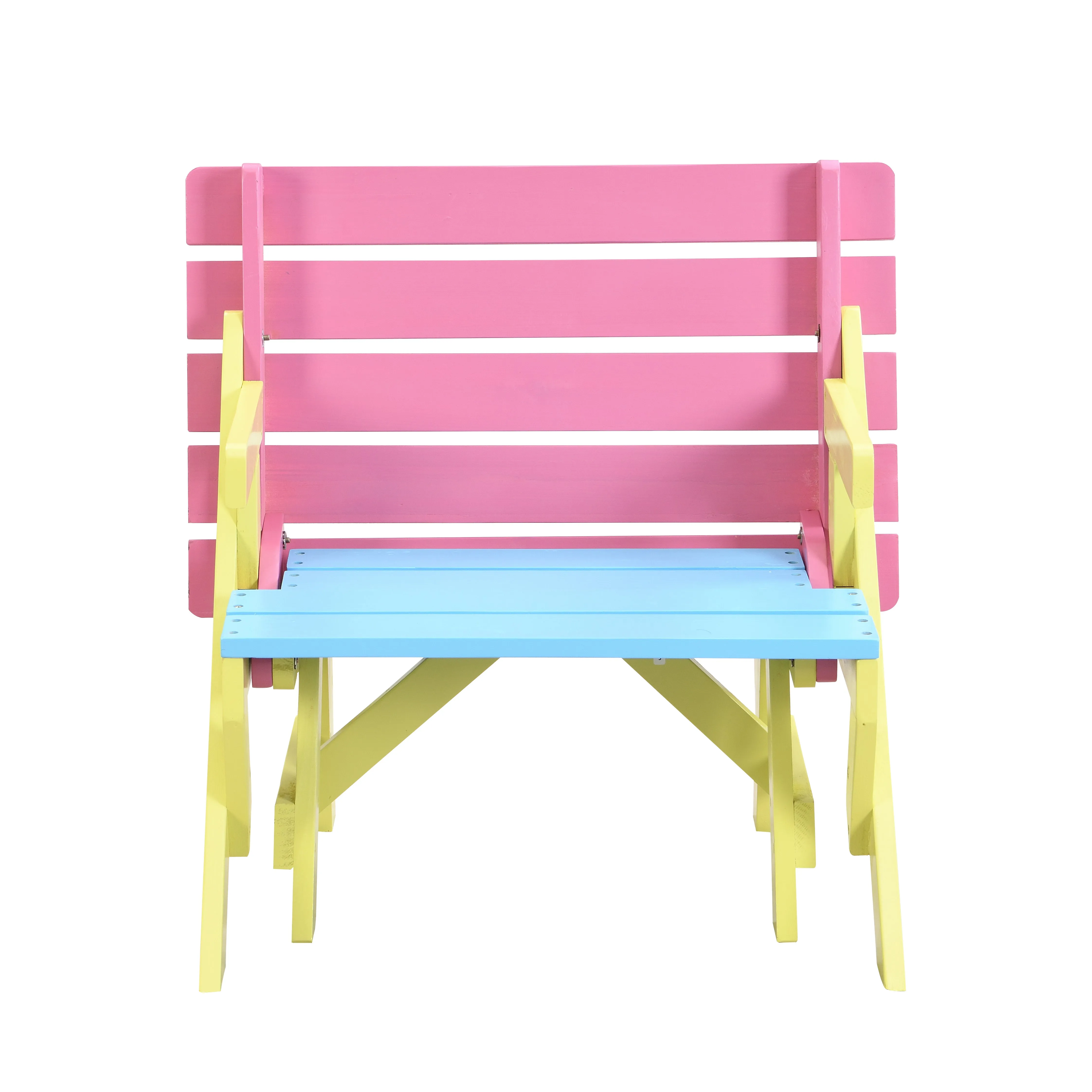 KID'S MULTI-FUNCTIONAL ARM CHAIR,TABLE  2 BENCHES (All-in-one)