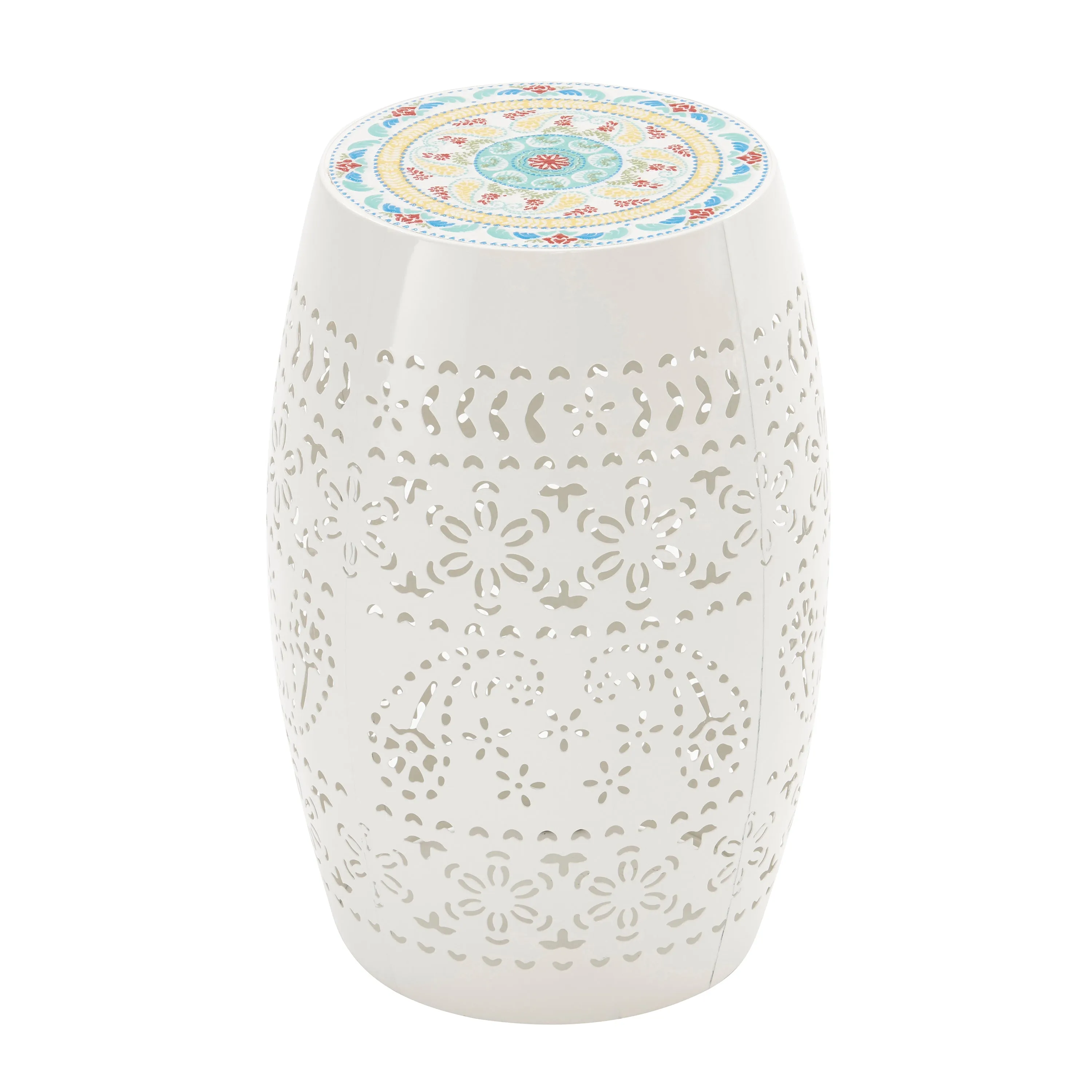 LILAC 12" SIDE TABLE -WHITE