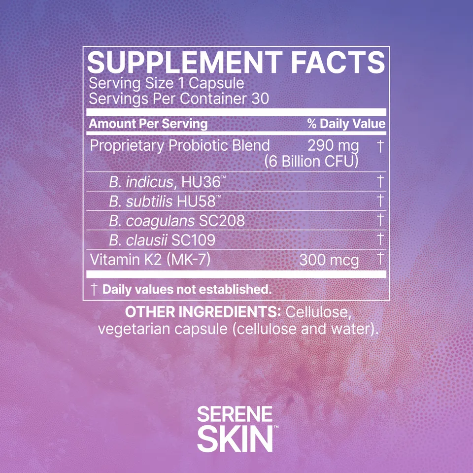 Micrbiome Labs Serene Skin Probiotics