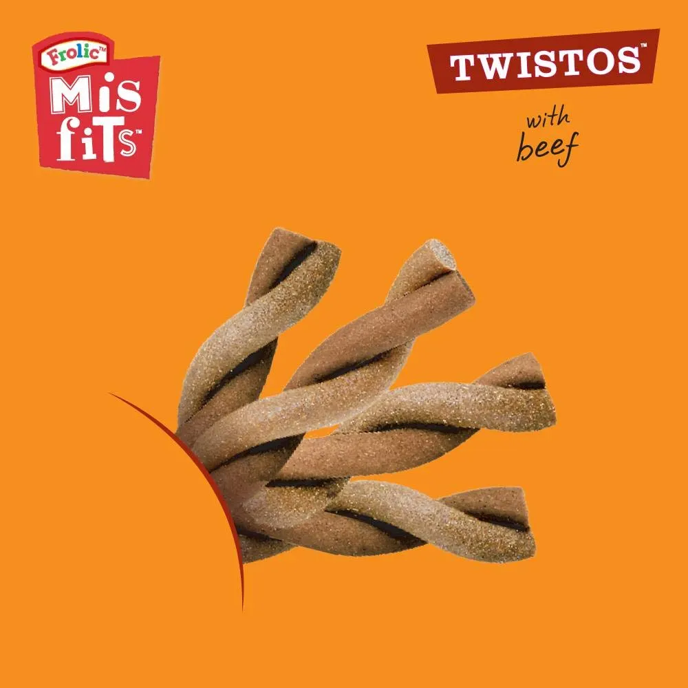 Misfits Twistos - Dog Treats with Beef