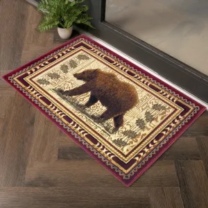 Nature's Nest GC_CBL3007 Multi 2 ft. x 3 ft. Lodge Area Rug