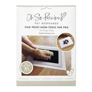 Pet Safe Non-toxic XL Paw Print Ink Pad Kit for Larger Paws