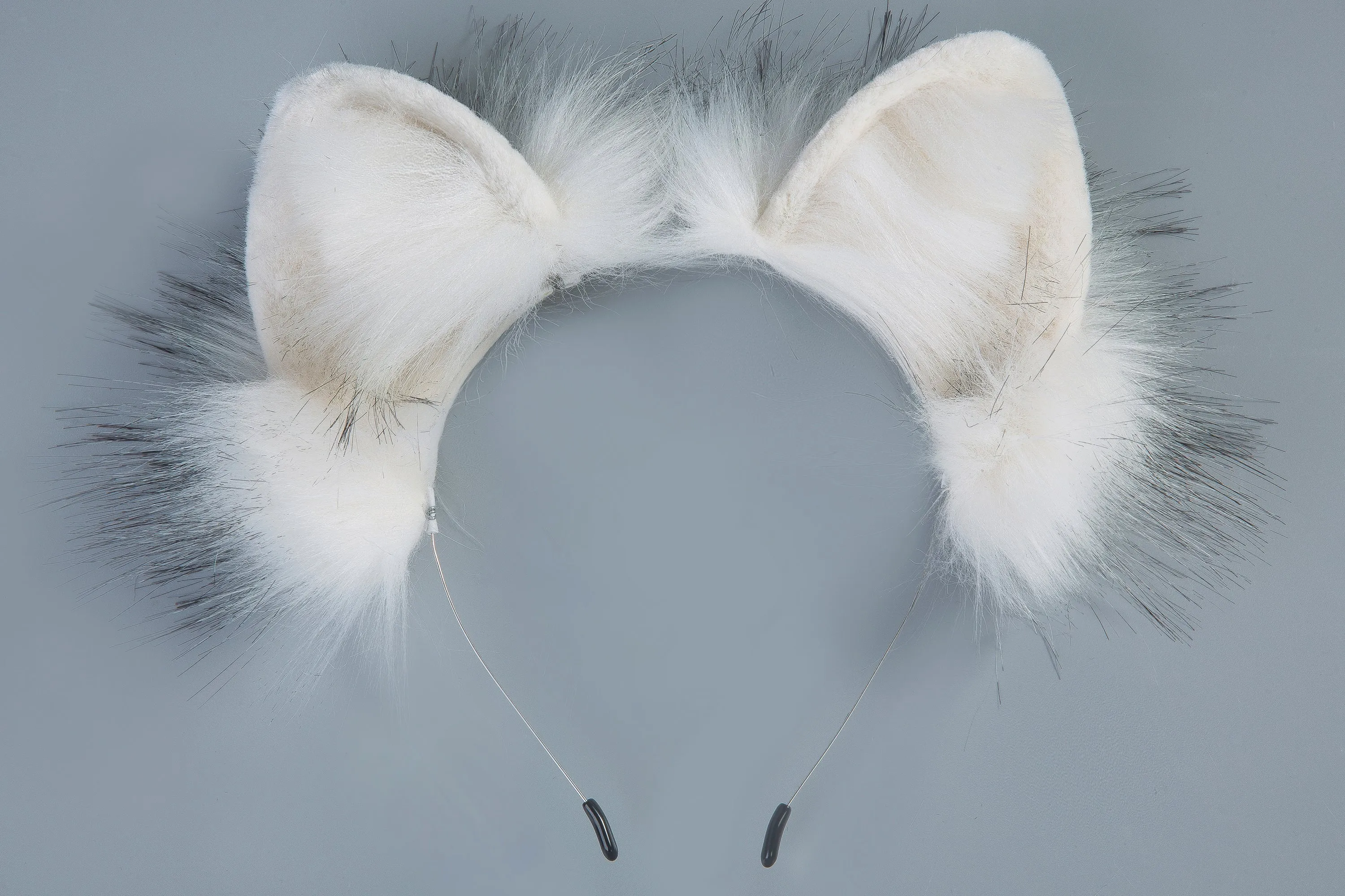 white cat ear headband fox ear kitten ear wolf ear bdsm petplay ear neko ear cosplay ear animal ear fur ear kittenplay ear anime cosplay