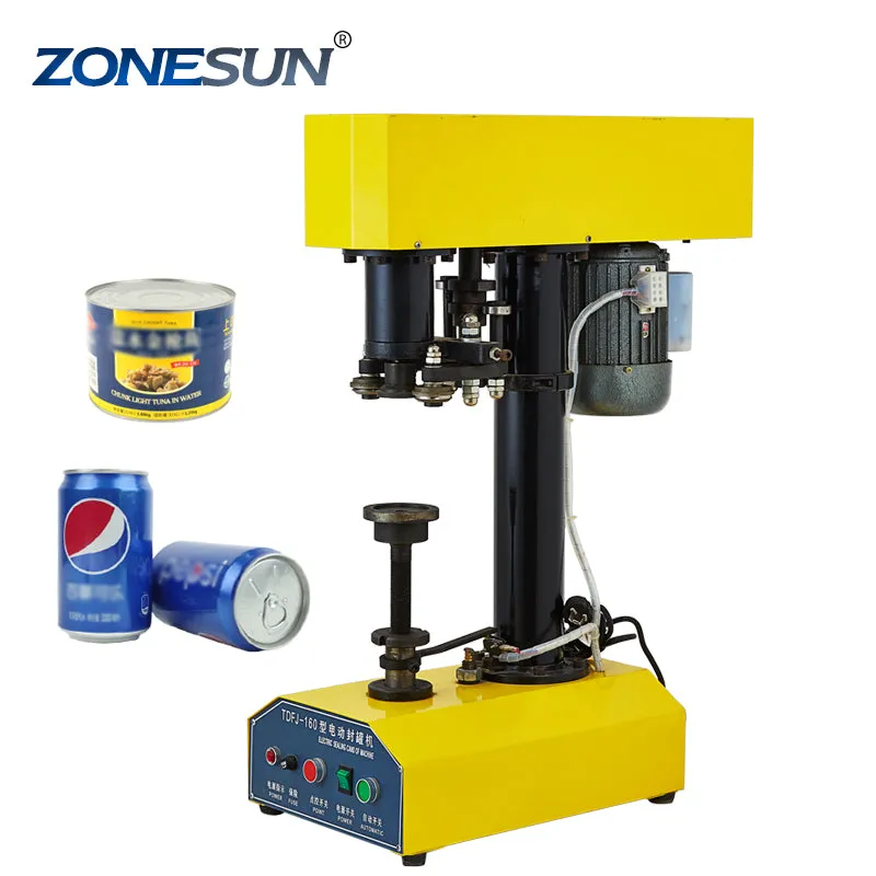 ZS-FK-168 Oil Aluminum Tin Cans Automatic Plastic Bottle Cap Induction Can Sealing Machine